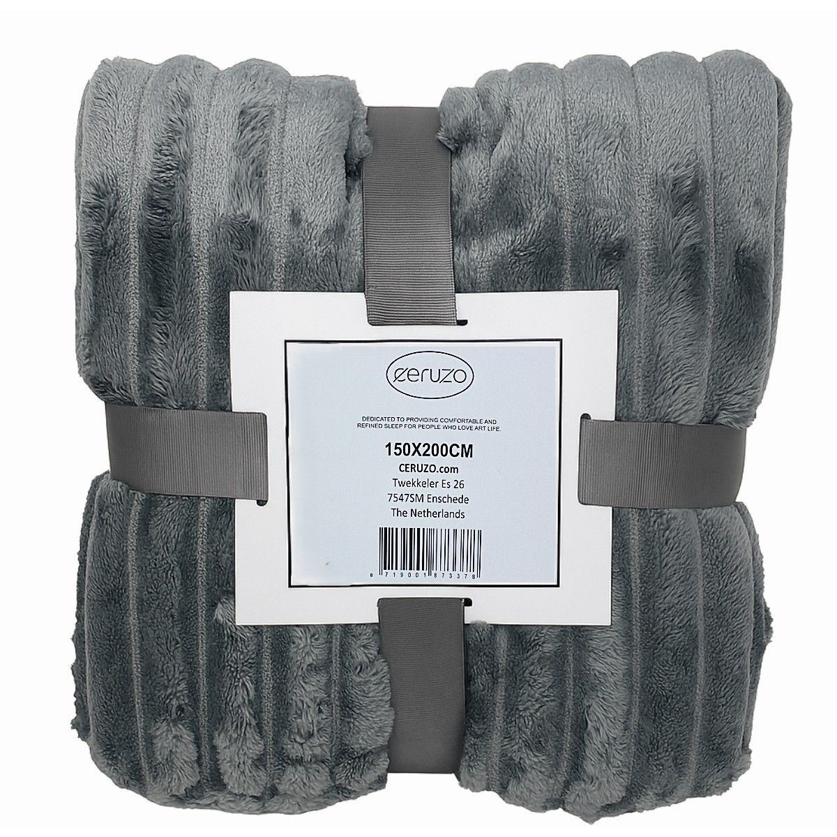Ceruzo Fleece Deken - 150X200 Cm - Grijs